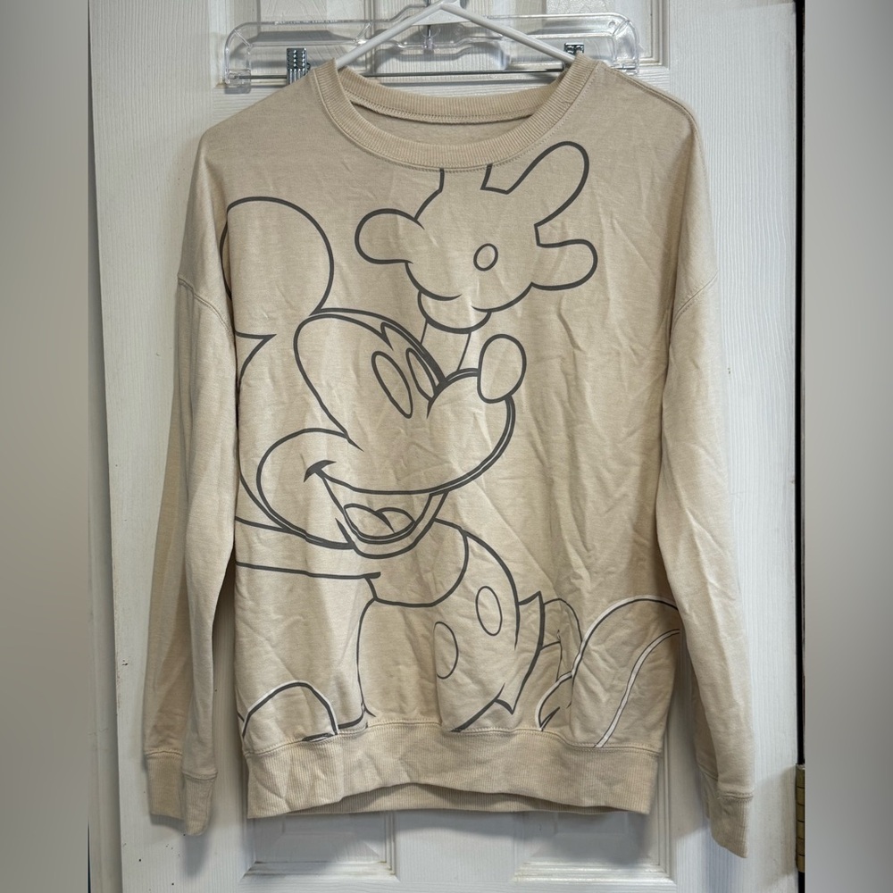 Disney Cream Mickey Mouse Sweatshirt
